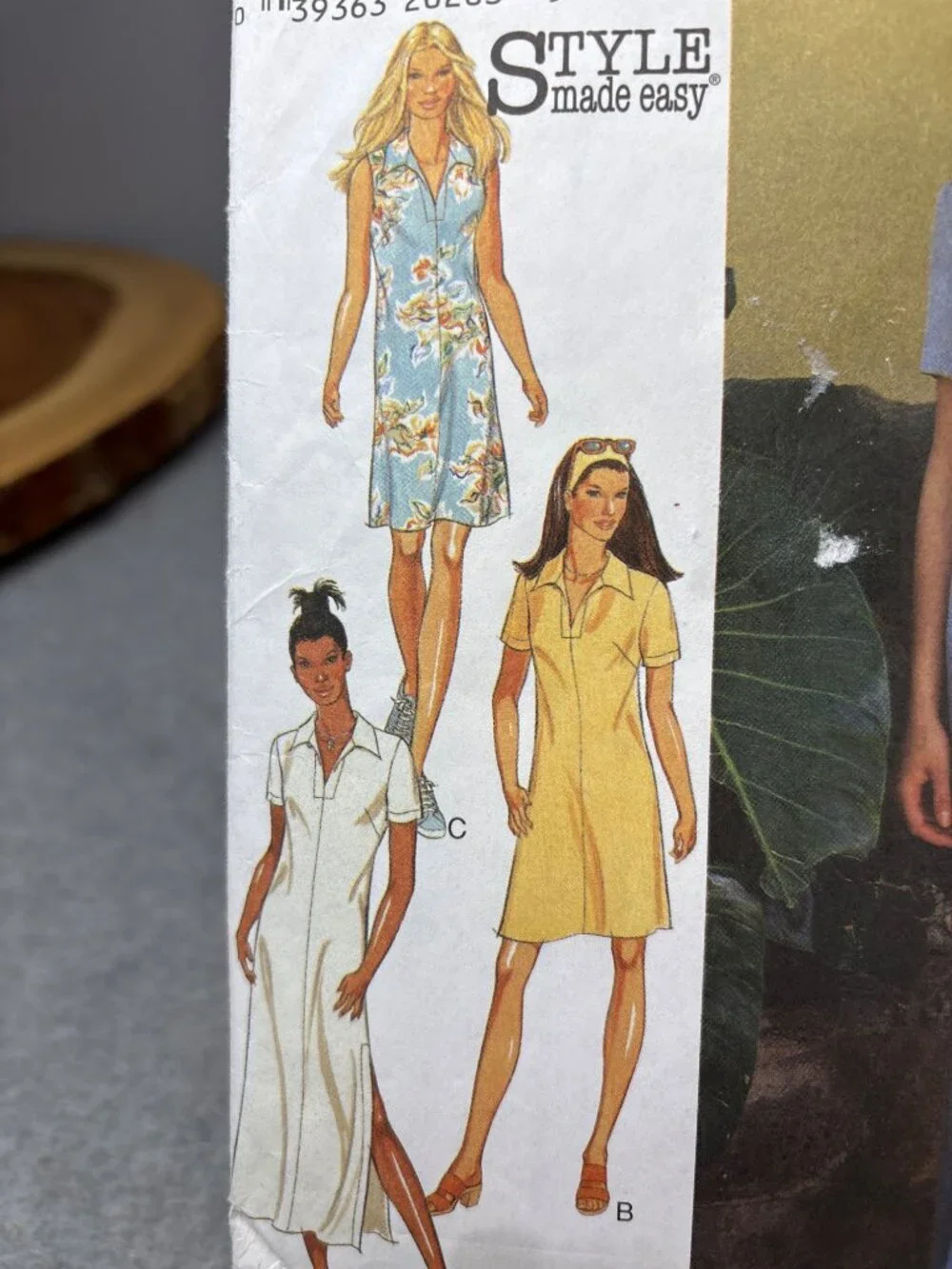 Style Sewing Pattern 2821 Polo Collar Dress Size 10 12 14 16 18 20 22 Uncut 1996